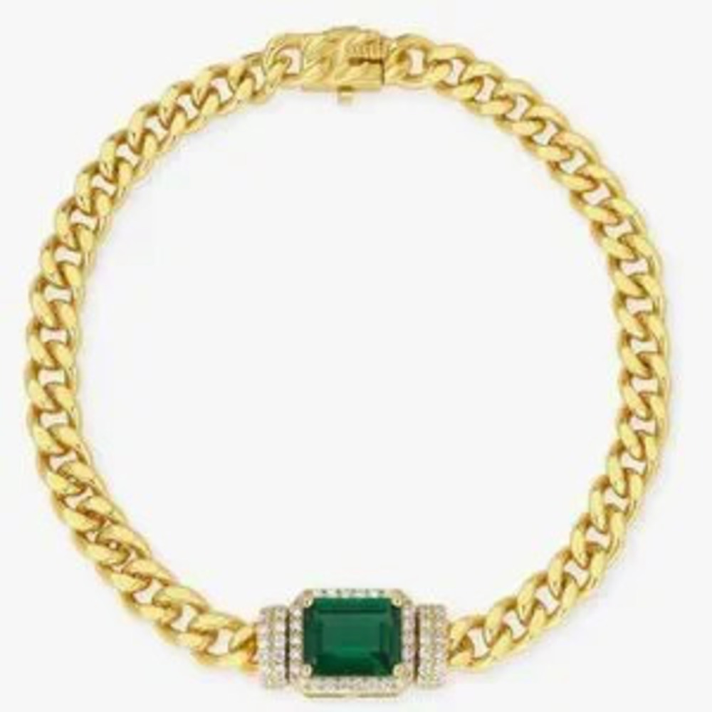 NEW?18K Gold Plated Cuban Link Bracelet